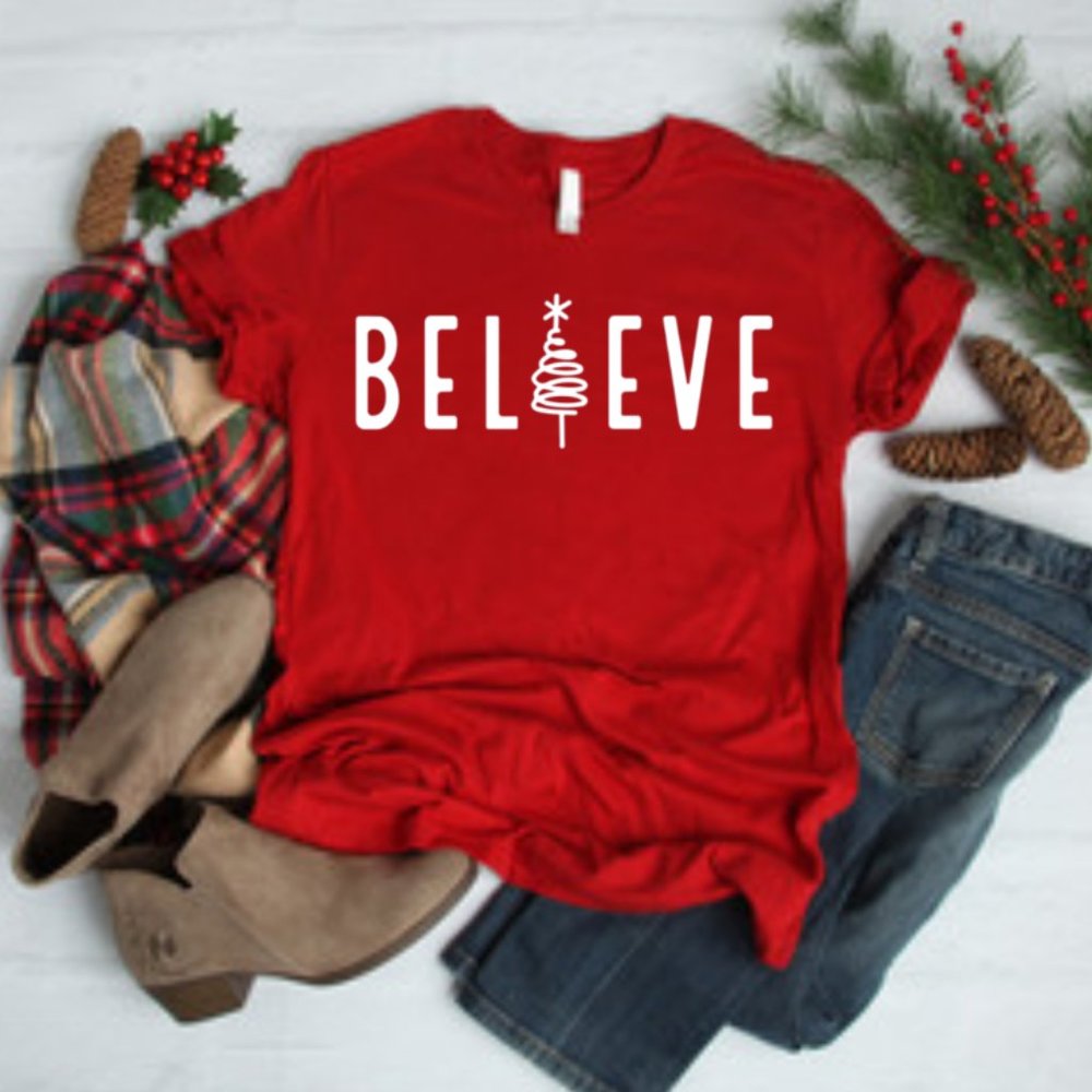 Believe Christmas Soft Style Tee